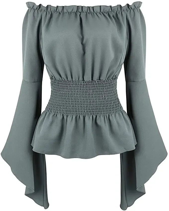 Women's strapless blouse with bulge