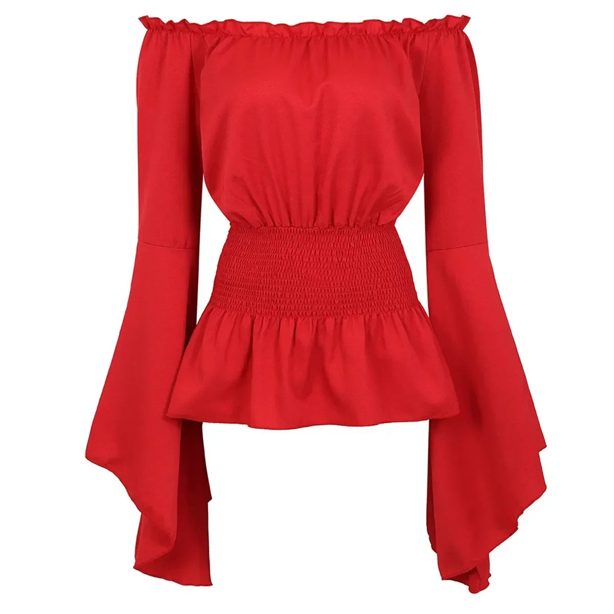 Women's strapless blouse with bulge
