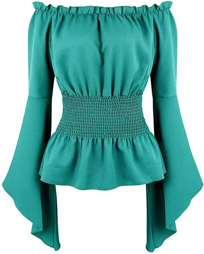Women's strapless blouse with bulge