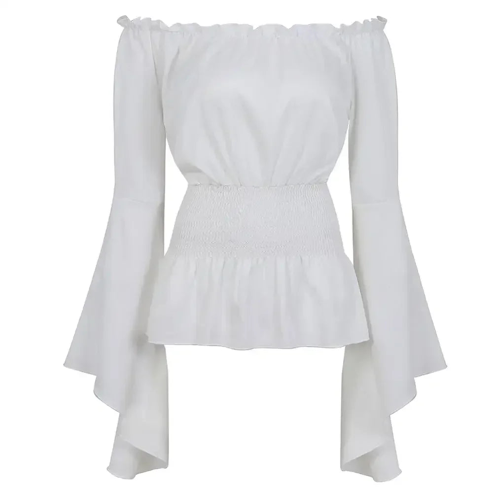 Women's strapless blouse with bulge