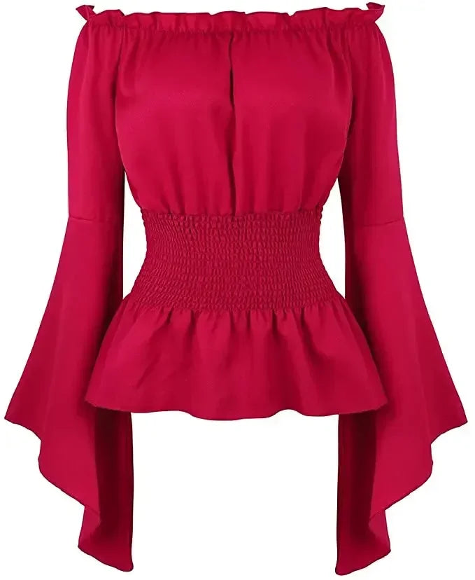 Women's strapless blouse with bulge