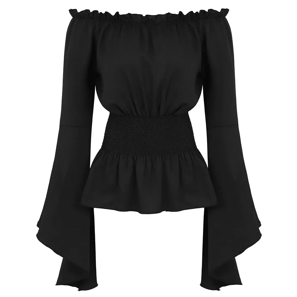 Women's strapless blouse with bulge