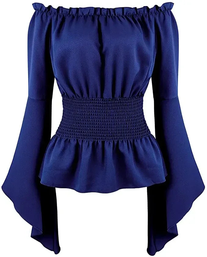Women's strapless blouse with bulge