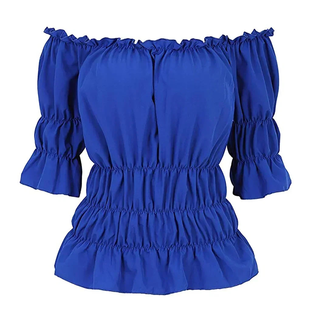 Women's strapless blouse with bulge