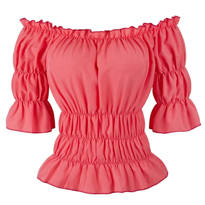 Women's strapless blouse with bulge