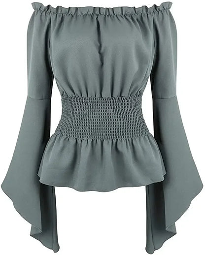 Women's strapless blouse with bulge