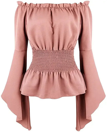 Women's strapless blouse with bulge