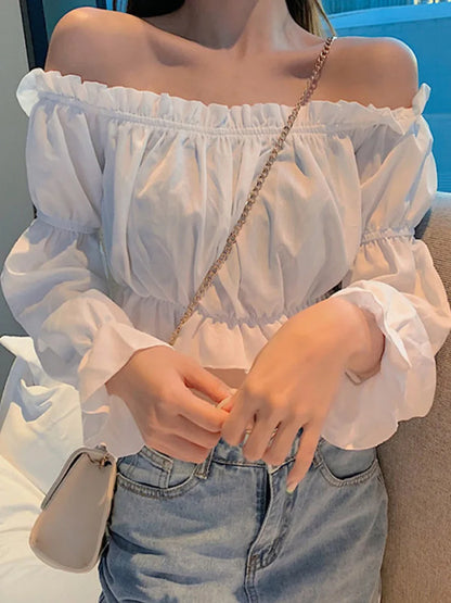 Top Blouse Off Shoulder
