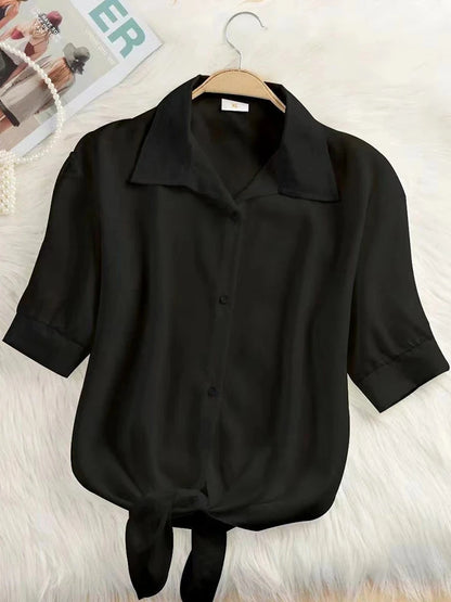 Casual Short Sleeve Blouse