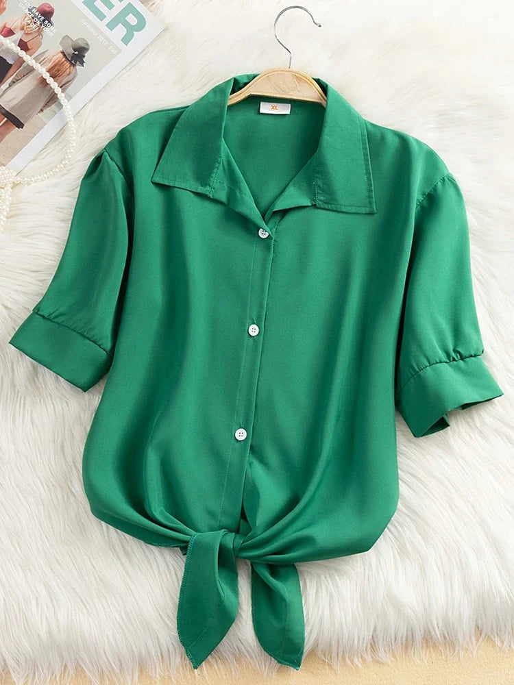 Casual Short Sleeve Blouse