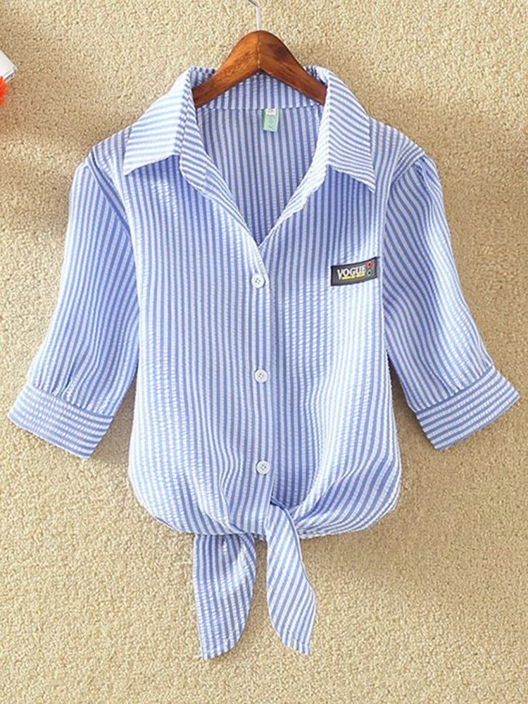 Casual Short Sleeve Blouse