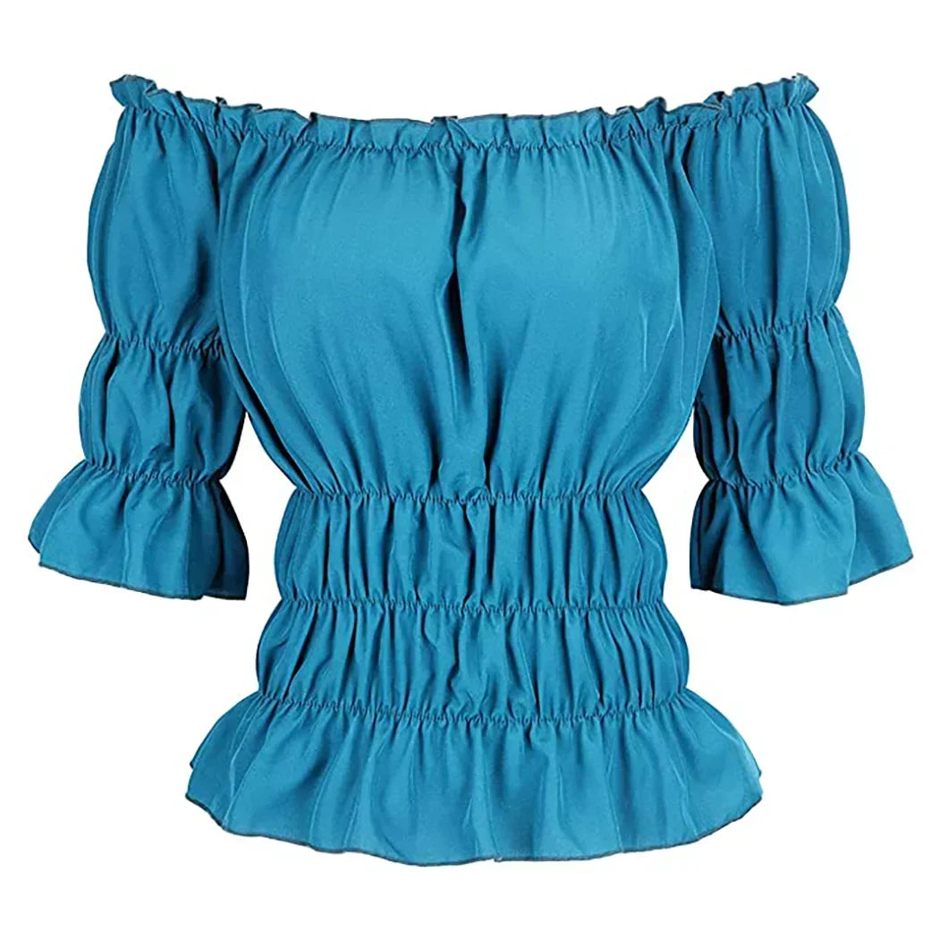 Women's strapless blouse with bulge