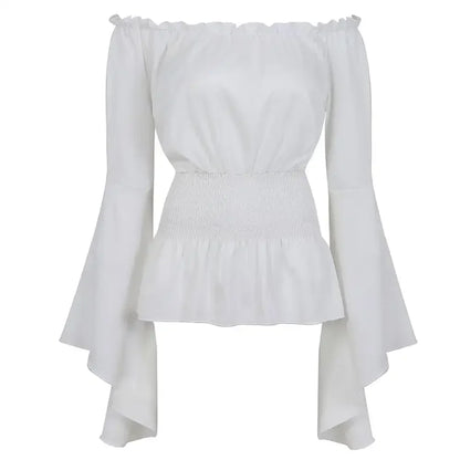 Women's strapless blouse with bulge