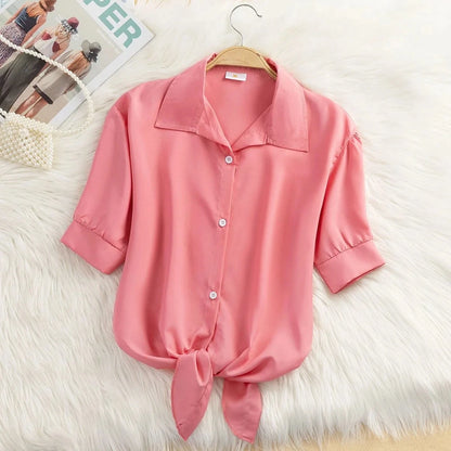 Casual Short Sleeve Blouse
