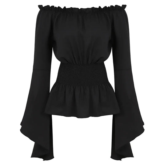 Women's strapless blouse with bulge
