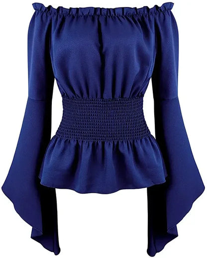 Women's strapless blouse with bulge