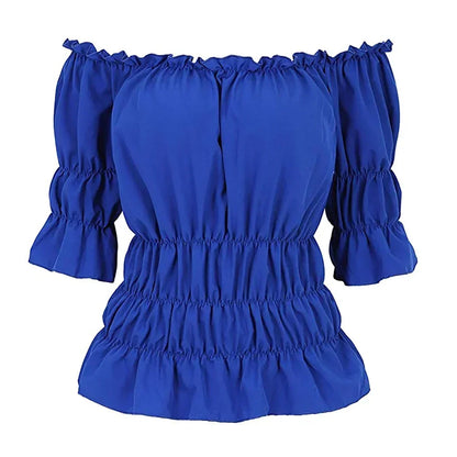 Women's strapless blouse with bulge